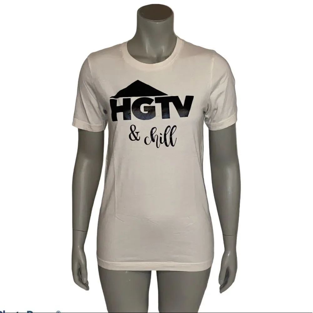 Bella + Canvas Cream & Black HGTV & CHILL T-Shirt